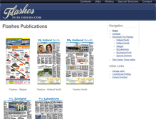 Tablet Screenshot of flashespublishers.com